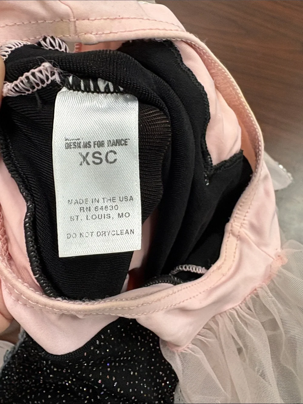 Pink and Black Tulle Ballet Costume Dress for Kids